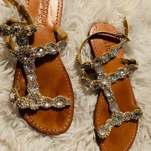 Beautiful Glittsey Sandal size 7